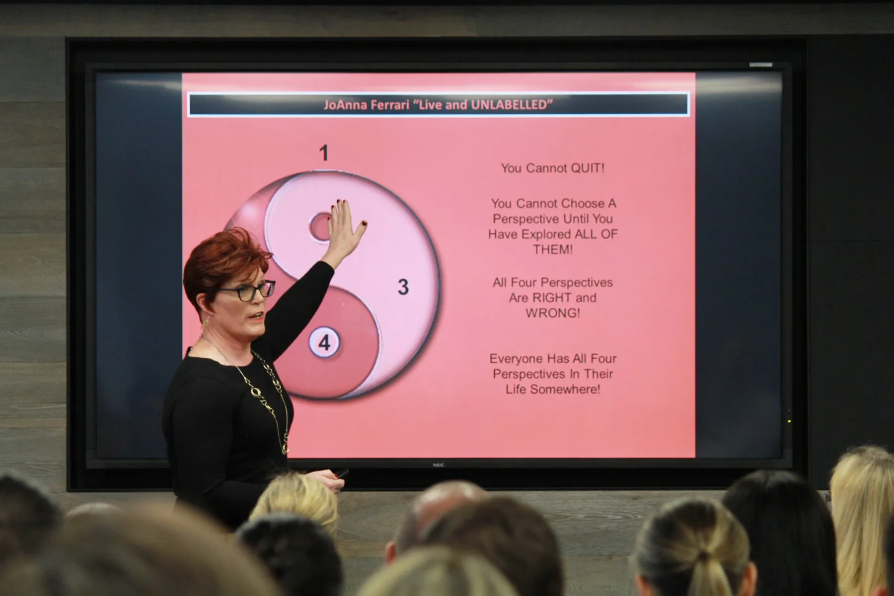 JJ Ferrari coaching framework on screen